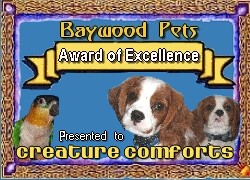 Baywood Pets Award of Excellence